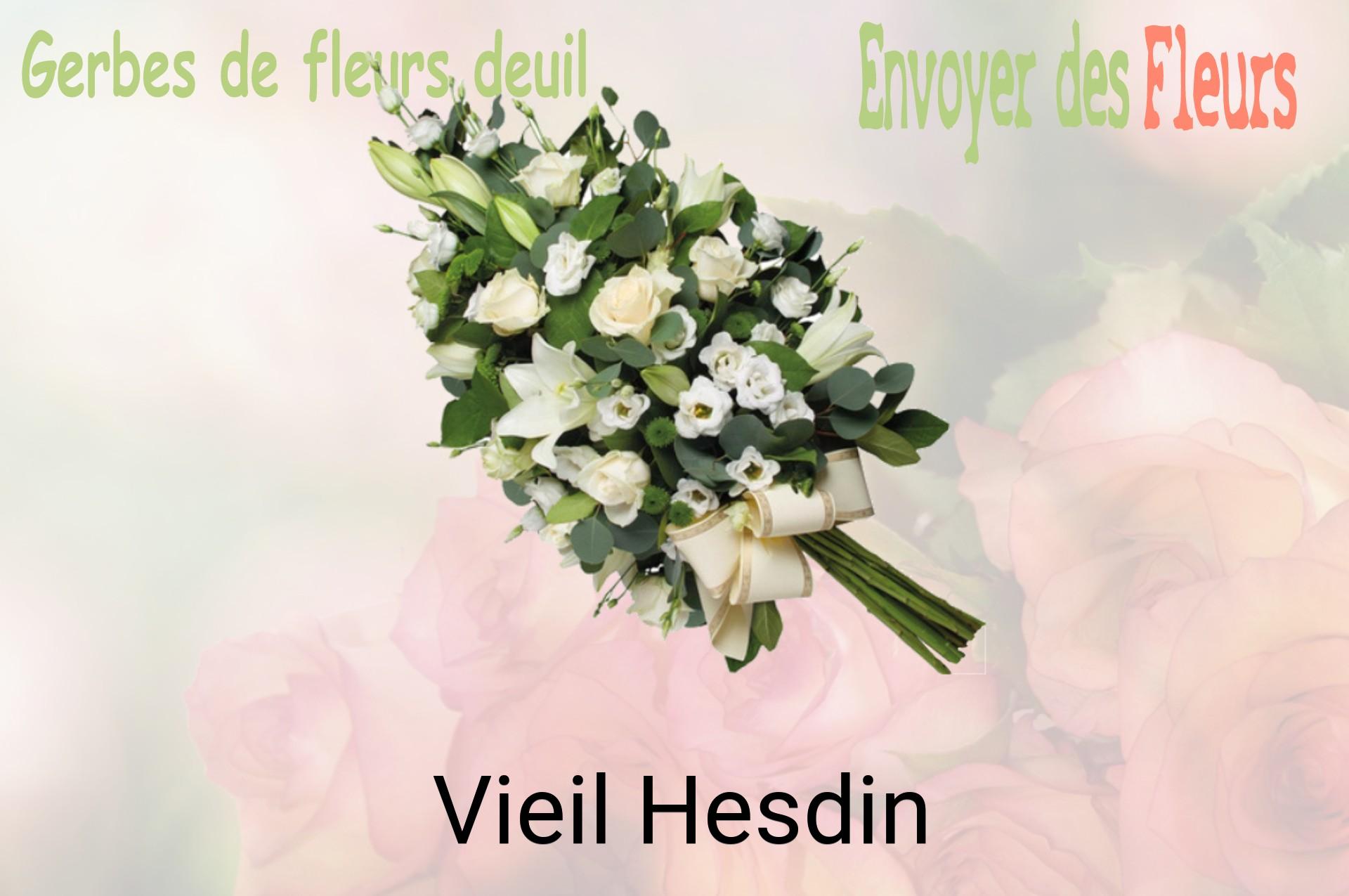 Gerbe de fleurs de deuil livrée à Vieil-Hesdin